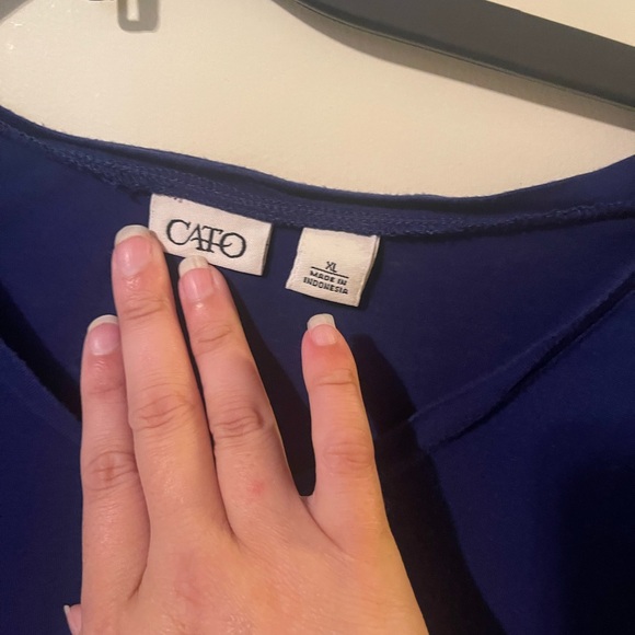 Royal blue Cato top size xl - Picture 3 of 4